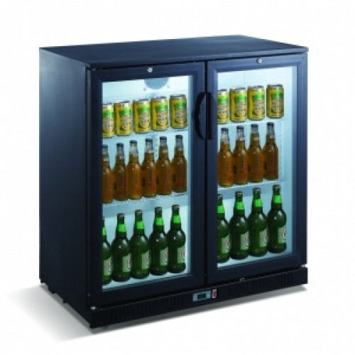 Bottle cooler two doors