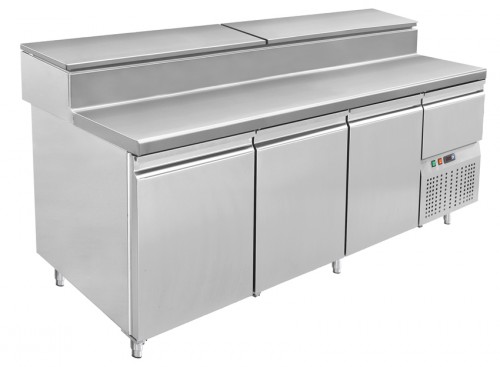 Pizza counter with 3 doors 1980x800x850mm