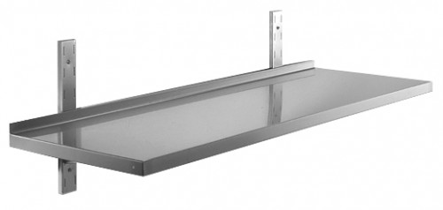 Wall shelf made of stainless steel, 1000x300x30mm