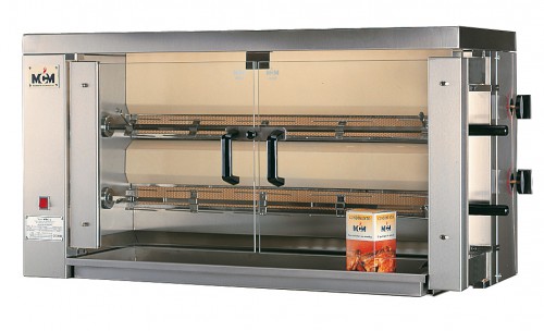 Gas chicken grill with lighting included 1098x480x640 mm