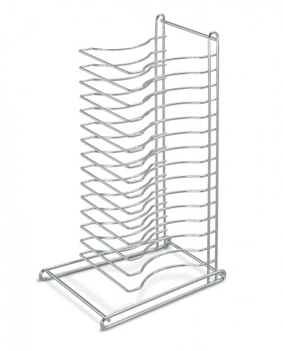 Pizza rack for 15 pizza pans, 285x375x670 mm