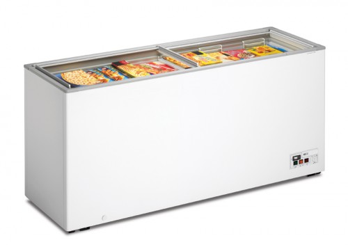 Chest freezer with glass sliding lid 508 l, 1810x600x820mm