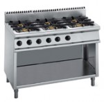 Gas stove with 6 burners, 1200x700x860-900 mm