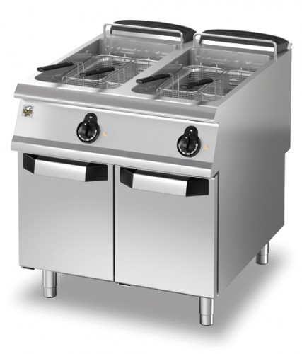 Electric double deep fat fryer, 800x900x870mm