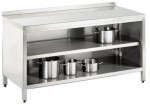 Work cupboard, 500x600x850mm, made of stainless steel 1.4301