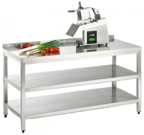 Work table, 500x800x850mm, made of stainless steel 1.4301