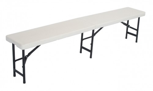 Bench 1830x300x430 mm, surface made of robust polyethylene