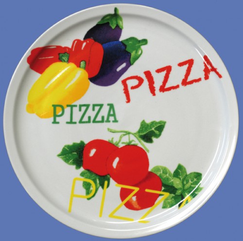 Pizza-plates, made of robust porcelain