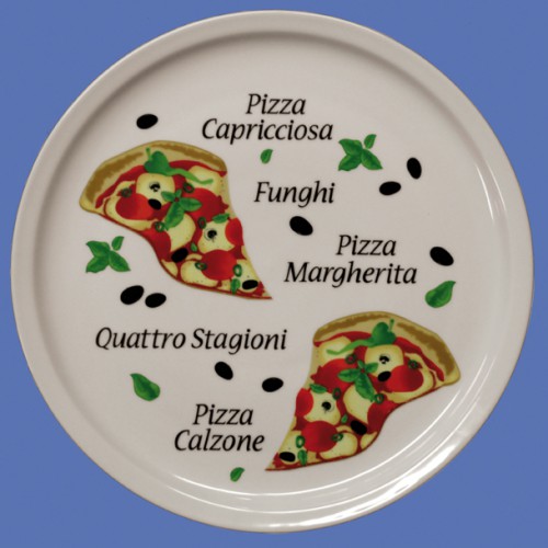 Pizza-plates, made of robust porcelain