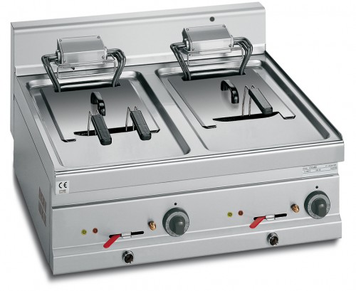 ELECTRIC FRYER (COUNTER TOP) - TWIN TANK 10+10