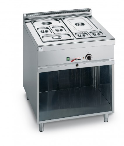 2 x 1/1 GN ELECTRIC BAIN MARIE ON CABINET