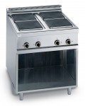 4 SQUARE PLATE ELECTRIC COOKER ON CABINET