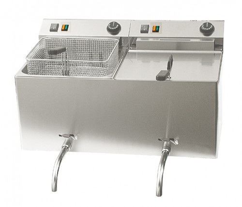 Electric fryer  720x420x370mm, 2 x 8,1 kw, 400 v / 3 n/50 hz