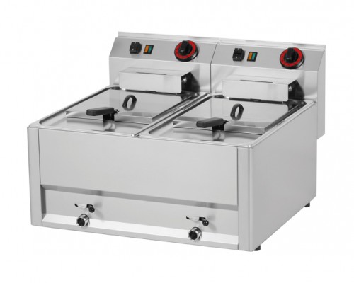 Electric fryer  660x600x290 mm, tank capacity: 2x8 litres