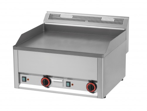 Fry top electric with 1/2 smooth and 1/2 grooved surface