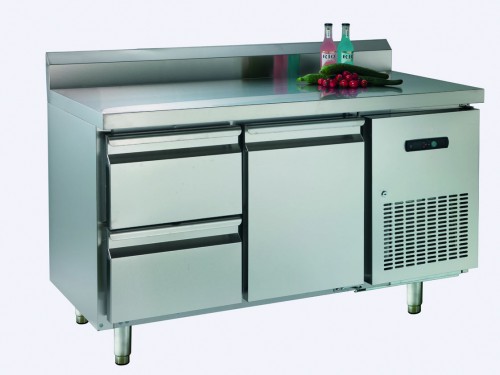 Counter with upstand, 1355x600x1000mm