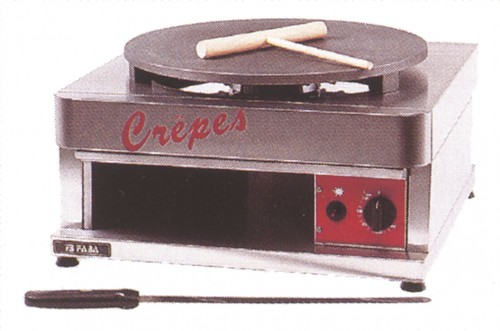 Crepes machine on gas