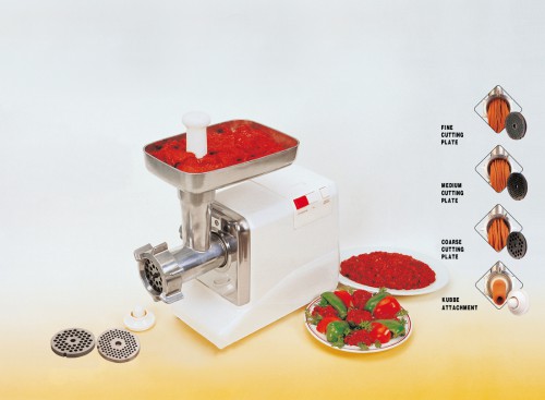 Meat grinder with capacity of 60 kg/hour