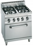 Range gas with 4 burners and gas-oven