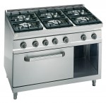 6-BURNER STOVE WITH 1/1 GAS OVEN G7F6+FG1