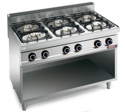 6-BURNER GAS STOVE WITH CABINET 