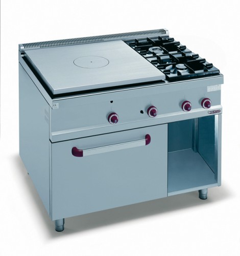 GAS SOLID TOP + 2 BURNERS ON 2/1 GAS OVEN