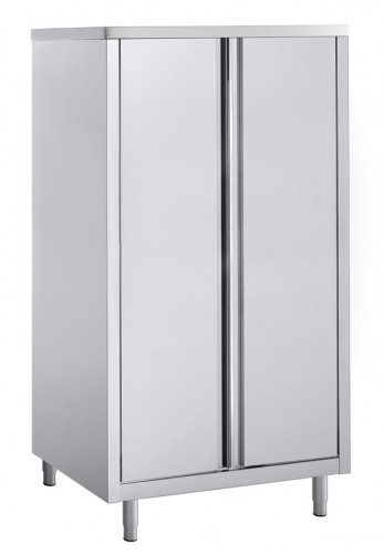 Dish-cupboard, 800x600x2000mm, 2 doors, cns 18/10