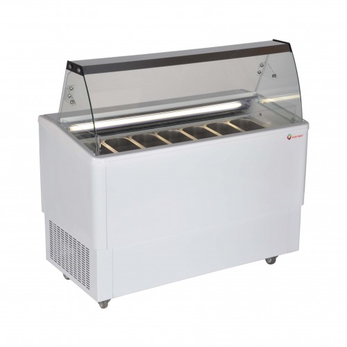 Ice cream display unit, 670x1370x1315 mm