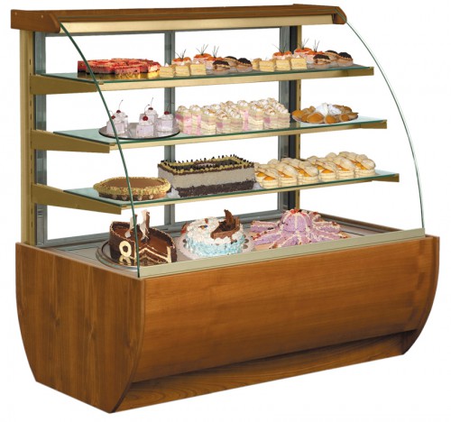 Refrigerated counter for pastries