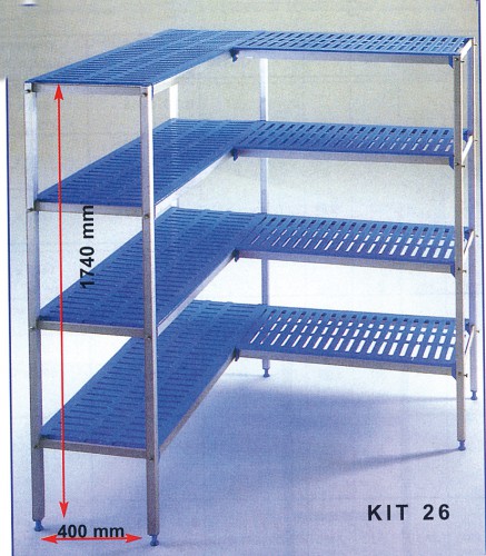 Shelving for cold cells, 1180+1060 mm