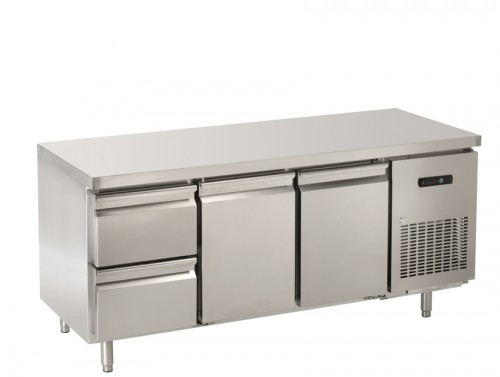 Counter without upstand, 1800x700x850 mm, convection cooling