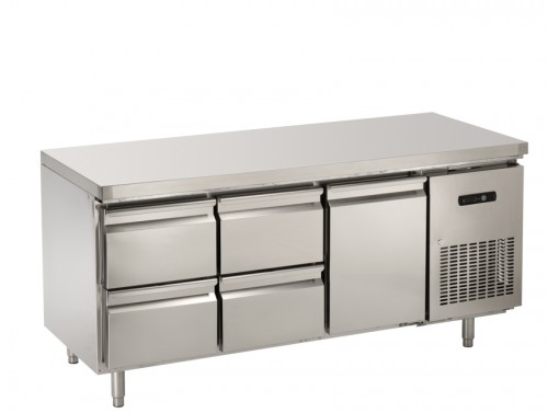 Counter without upstand, 1800x700x850 mm, convection cooling