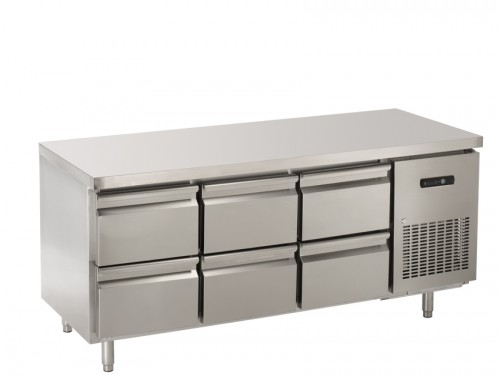 Counter without upstand, 1800x700x850mm, convection cooling,