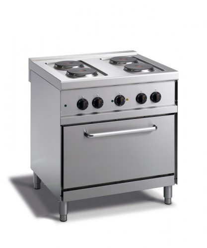 Range electric with 4 plates and electric convection oven