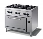 Range gas with 6 burners and gas oven