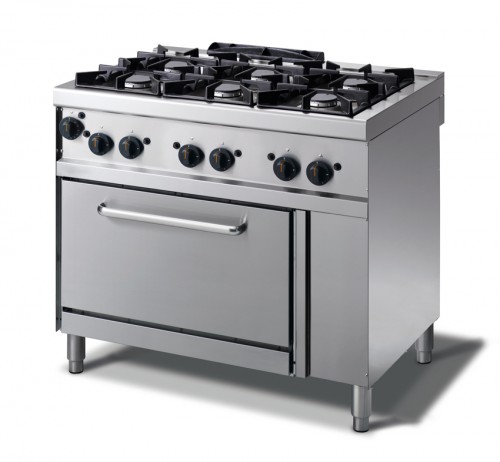 Cuisinière à gaz, 6 brûleurs - LF762S