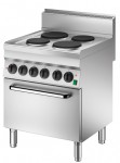 Electric range with 4 plates