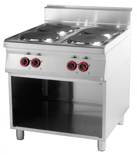 Electric range with  4 plates and base