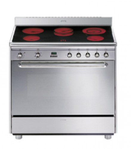 Stainless steel glass-ceramic oven