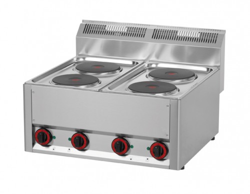 Oven, electric with 4 plates