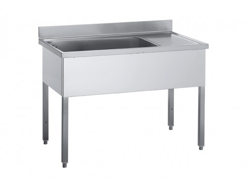 Sink unit made of stainless steel