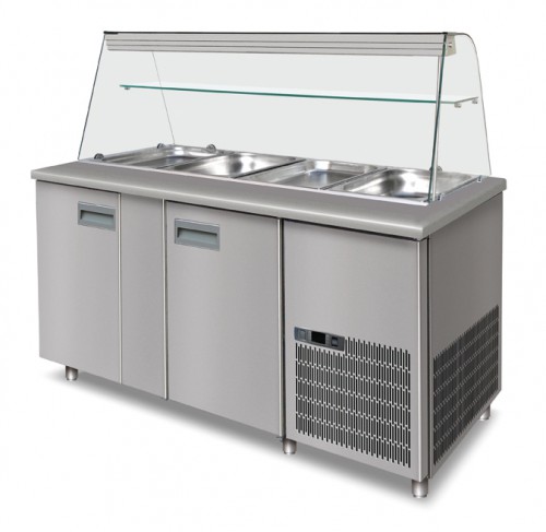 Saladette with capacity of 345 l, 4x 1/1 GN