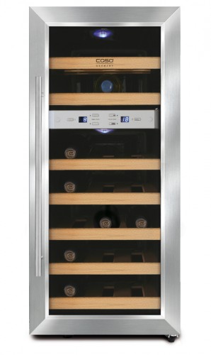 Wine cooler for 21 bottles with 2 zones for white and red wine