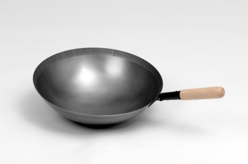 Wok pan, stainless steel, ? 360 mm