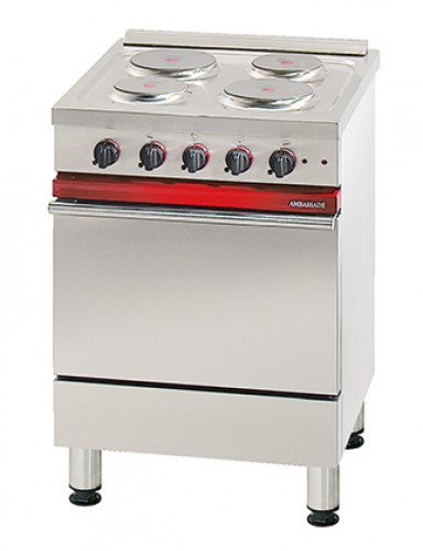 Electric stove, 4 hot-plates with electric convection oven