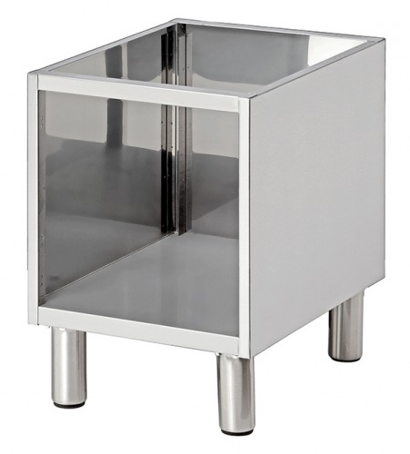 Open base unit, 650, W400, Stainless steel