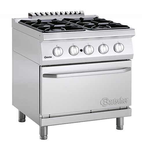 Gas stove 700, W800, 4 Burners, gas oven