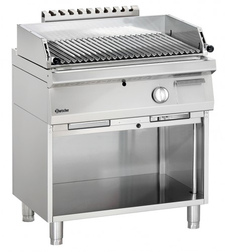 Lava rock grill, gas, 700, W800, open base unit