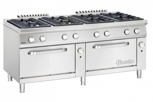 Gas stove 900, W1800, 8BR, gas oven