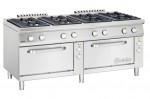 Gas stover 900, W1800, 8BR, electric oven